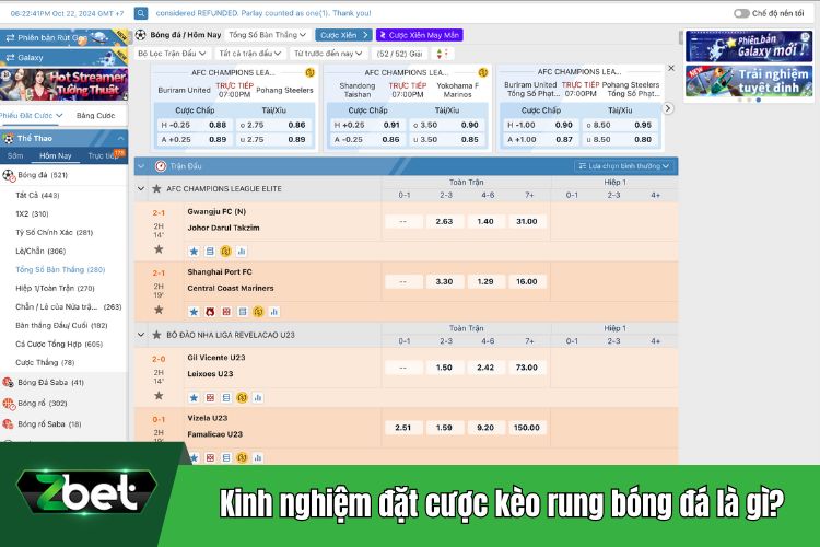 Kinh nghiệm đặt cược kèo rung bóng đá là gì?